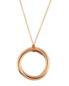 18k Rose Gold Classic Circle Necklace