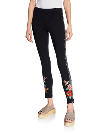 Samira Mid-rise Embroidered