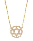 14k Diamond Star-of-david Pendant Necklace