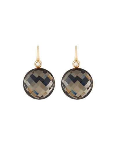 18k Rose Gold Diamond & Crystal Doublet Earrings