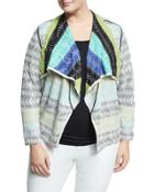 Shaded Waves Reversible Cardigan,