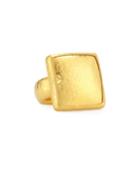 Gurhan Hammered 24k Gold Square Amulet Ring, Women's