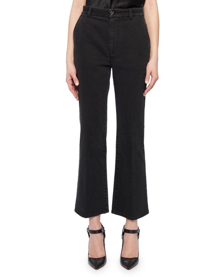 Dixon High-waist Flare-leg Crop Jeans