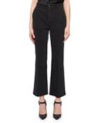 Dixon High-waist Flare-leg Crop Jeans