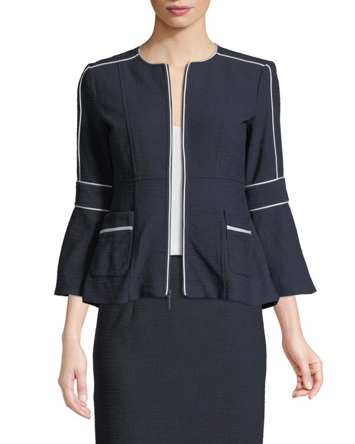 Jazz Zip Jacket W/ Contrast Piping