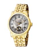 Men's Automatic Washington Gold Tone Stainless Steel Bracelet Watch