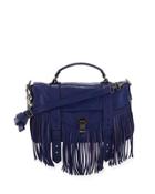 Ps1 Fringe Medium Satchel Bag, Blue