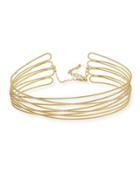 Multi-row Twisted Choker, Gold
