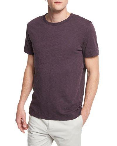 Gaskell Short-sleeve Crewneck T-shirt, Deep Rouge