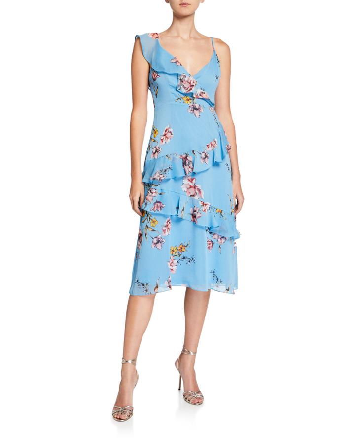 Painterly Bouquet Floral Ruffle