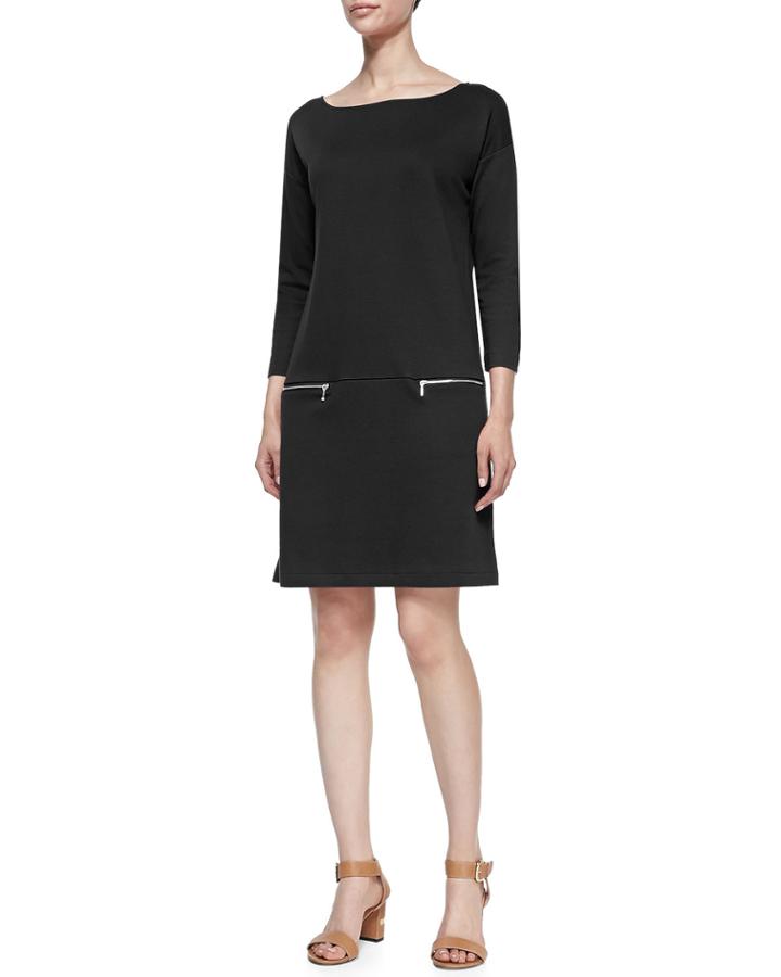Petite Knit Zip-pocket