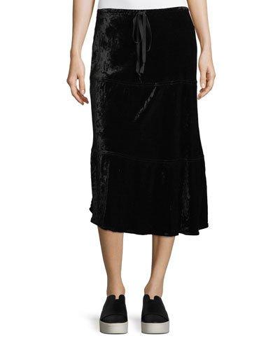 Long Tiered Velvet