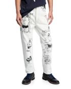 Men's Popeye's 90th Anniversary Brutus-print Straight-leg Jeans