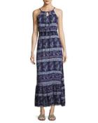 Island Violet Maxi Dress, Navy