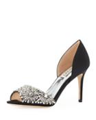 Maria Embellished Peep-toe Pump