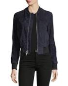 Daryette S. Benna Suede Bomber Jacket