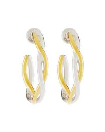 Hoopla Twisted Hoop Earrings
