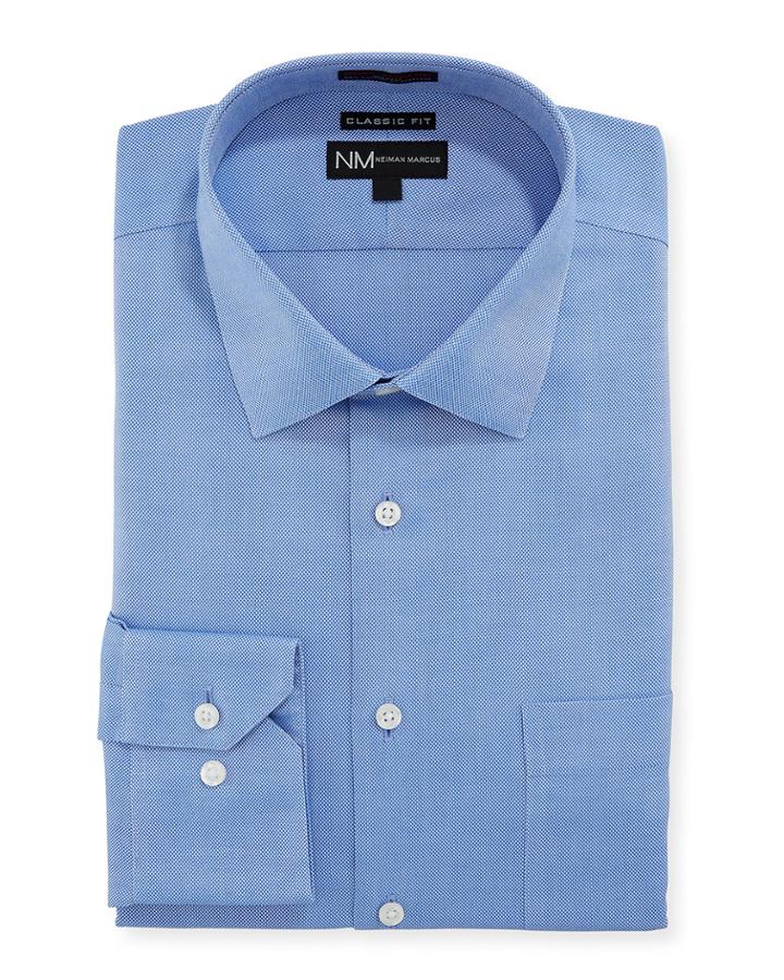 Men's Classic Fit Non Iron Royal Oxford Stretch-cotton Dress