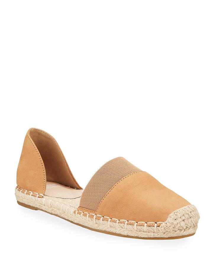 Lady Nubuck D'orsay Flat Espadrilles