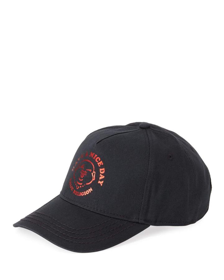 Men's Have A Nice Day Metallic-graphic Baseball Cap