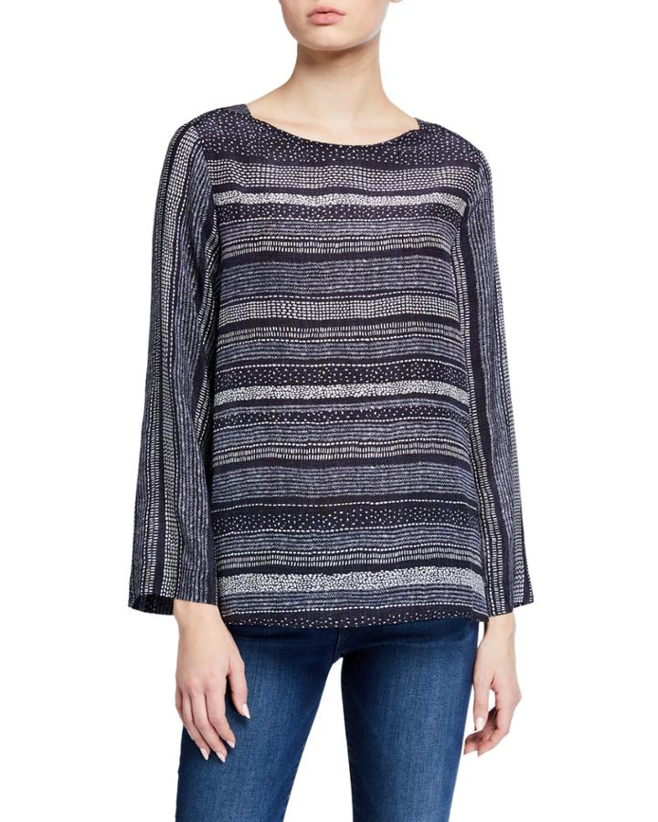 Dotted Line Long-sleeve