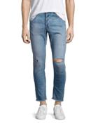 Mr. Blues Whiskered Distressed Jeans, Blue
