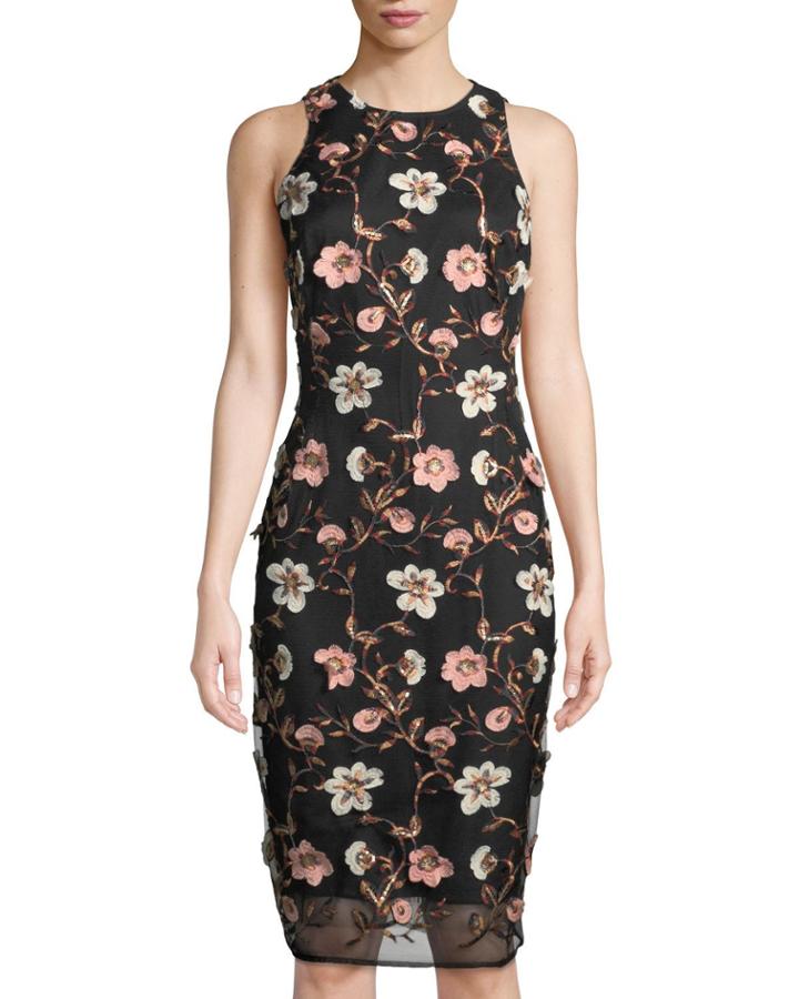 Floral Embroidered Mesh