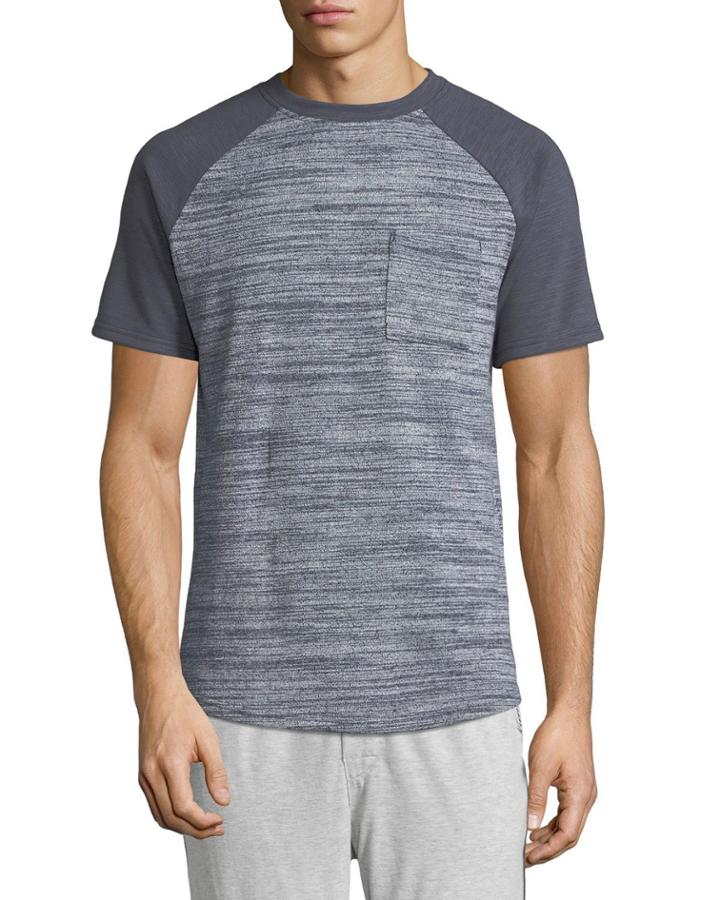 Men's Pines Heathered Raglan-sleeve Tee