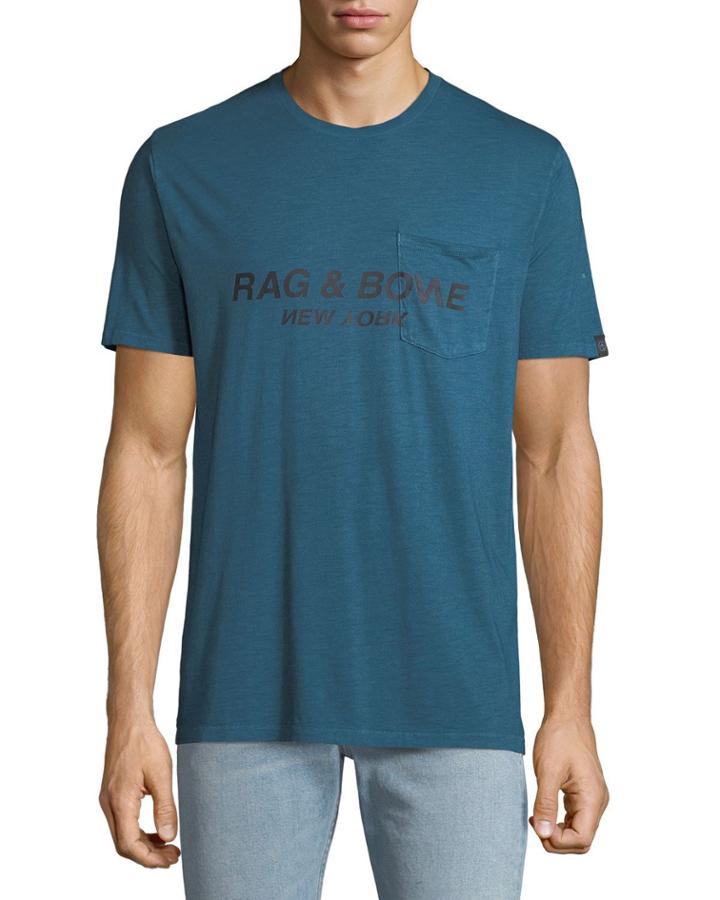 Men's Garment-dyed Pocket T-shirt With
