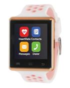 Air 2 Smartwatch W/ Touch Screen, White/pink