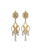Barocco 2-tone 18k Diamond Dangle Earrings