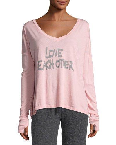 Love Each Other V-neck Top,