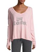 Love Each Other V-neck Top,