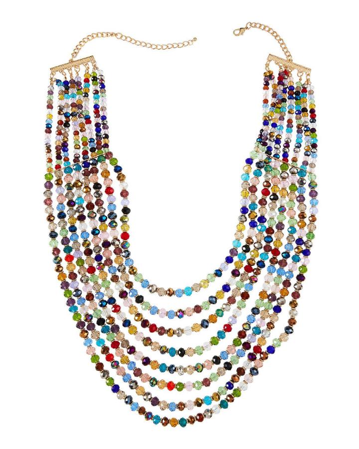 Crystal Multi-row Necklace