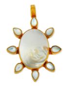 Mother-of-pearl Flower Pendant