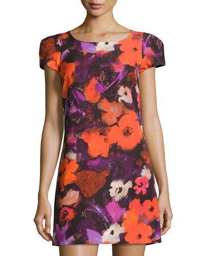 Chloe Floral Short-sleeve Dress