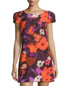 Chloe Floral Short-sleeve Dress