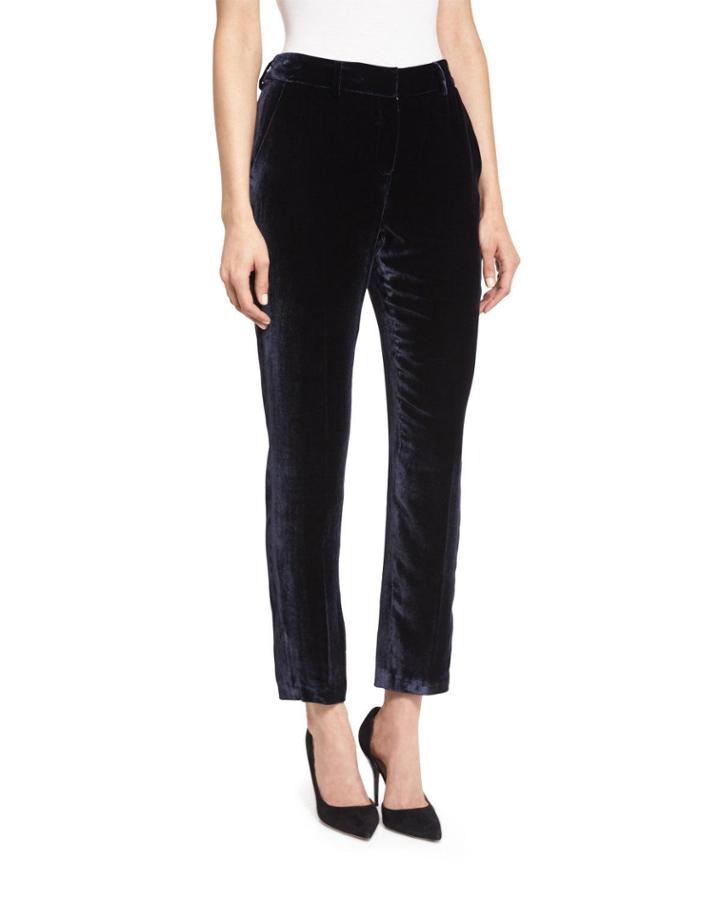 Alanis High-sheen Cropped Pants