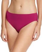 Jezebel High Waist Bikini Bottom, Wine