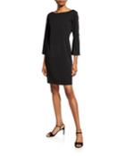 Casual Fitted Dress W/ Three-quarter