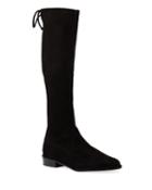 Kneezie Suede Tie Knee Boots