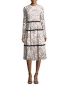 Long-sleeve Tiered Lace