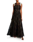Ghellias French Lace A-line Dress