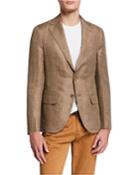 Men's Linen-wool Tailored Blazer