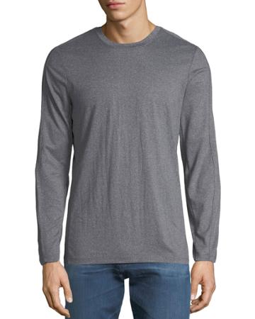 Men's Active-stretch Heathered Crewneck Tee