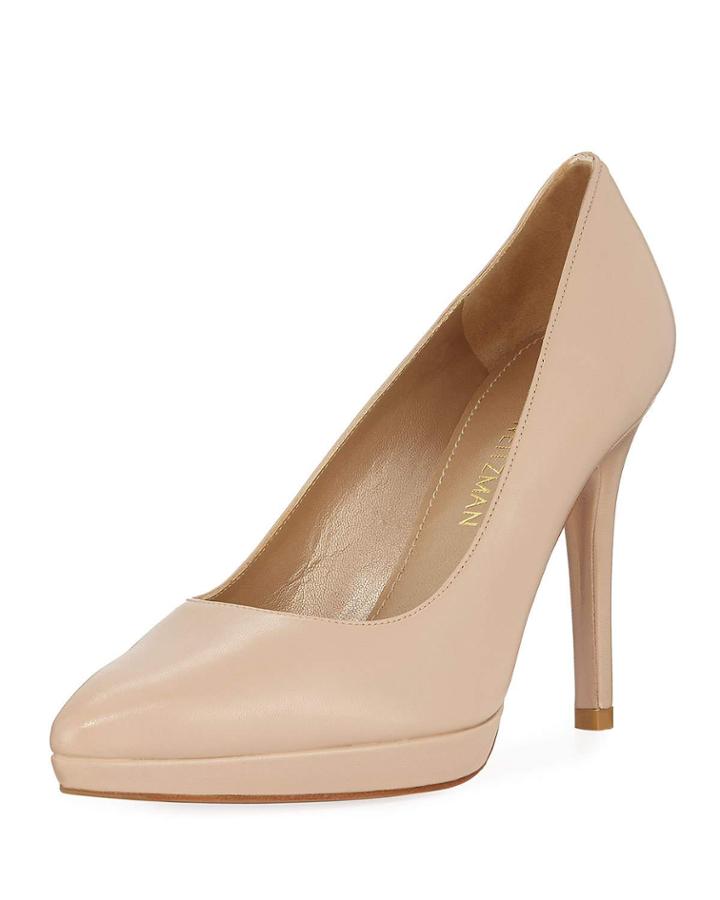 Zsazsa Leather Platform Pumps