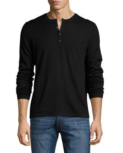 Double-collar Wool Henley