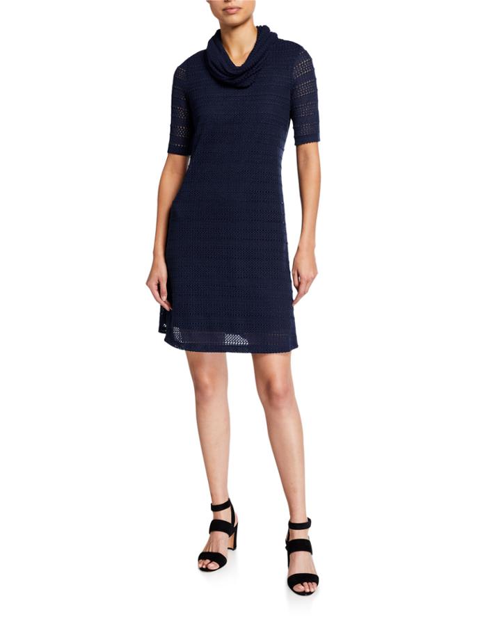 Cowl-neck Dress