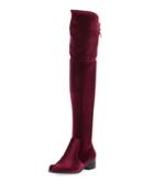 Gunter Over-the-knee Velvet Boot
