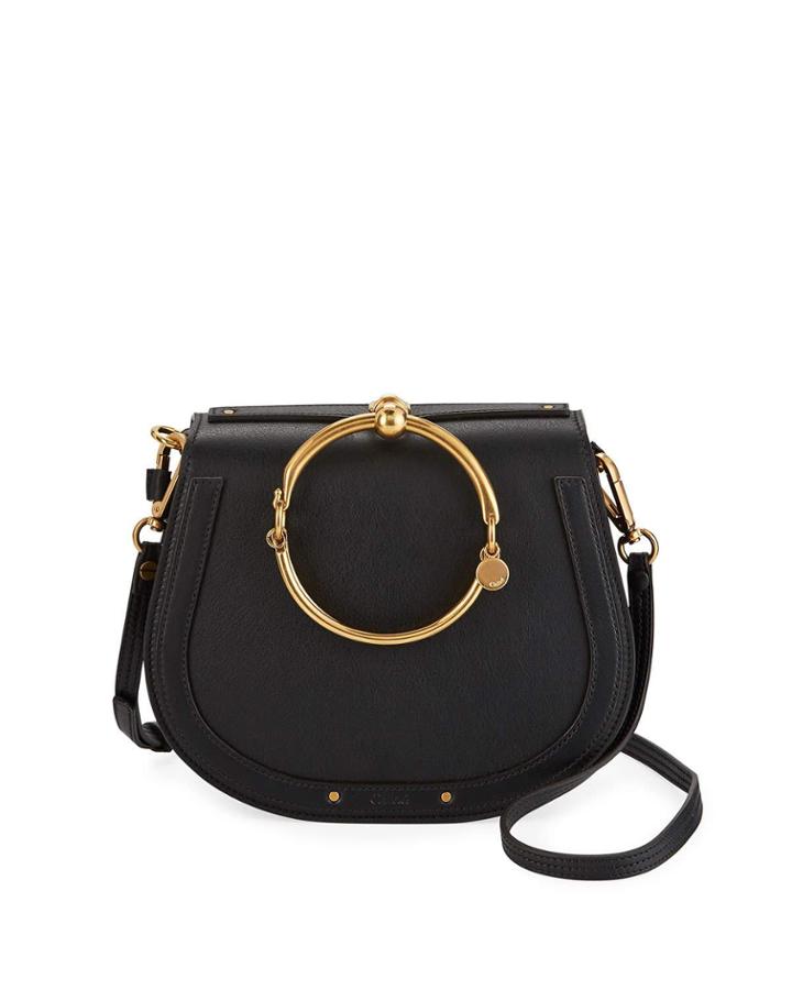 Nile Small Bracelet Crossbody Bag, Black